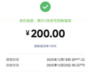 200元提现明细