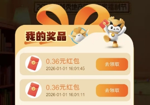 抽中的红包明细