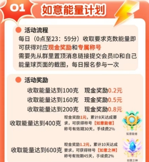 如意能量计划活动海报